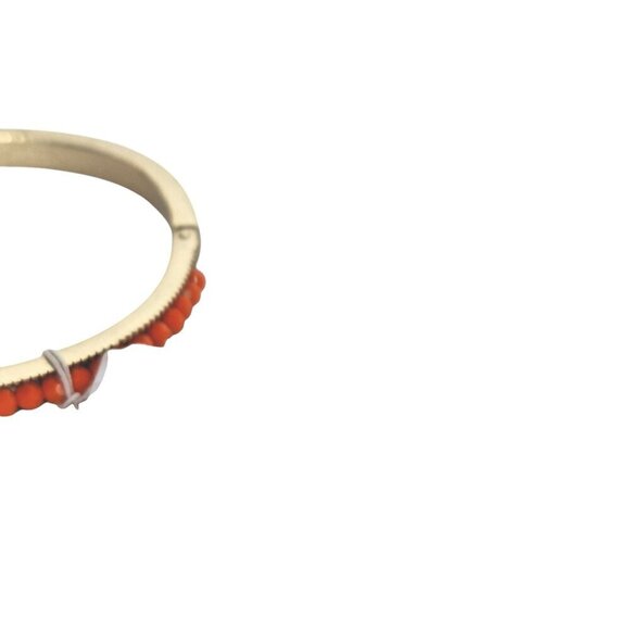 Charming Charlie Orange Gold Faceted Stone Bangle Bracelet - Picture 2 of 8